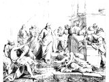 Christ at the pool of Bethesda (Engraving based on a picture by J Restout)